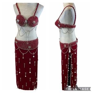 One‎ of a Kind HandMade Belly Dancing Outfit Large